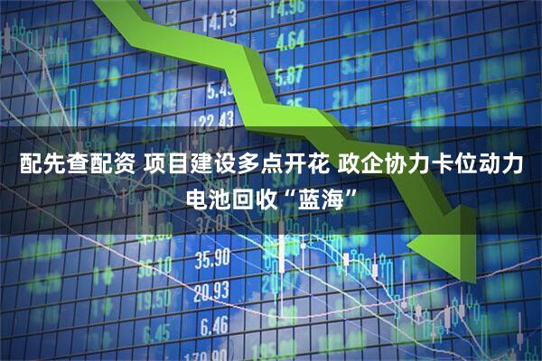 配先查配资 项目建设多点开花 政企协力卡位动力电池回收“蓝海”