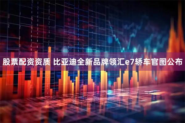股票配资资质 比亚迪全新品牌领汇e7轿车官图公布